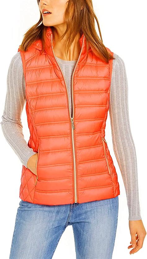 Michael Kors Winter Vest For Women Best Quilted Women Puffer Vest Comfort Puffer Jacket With