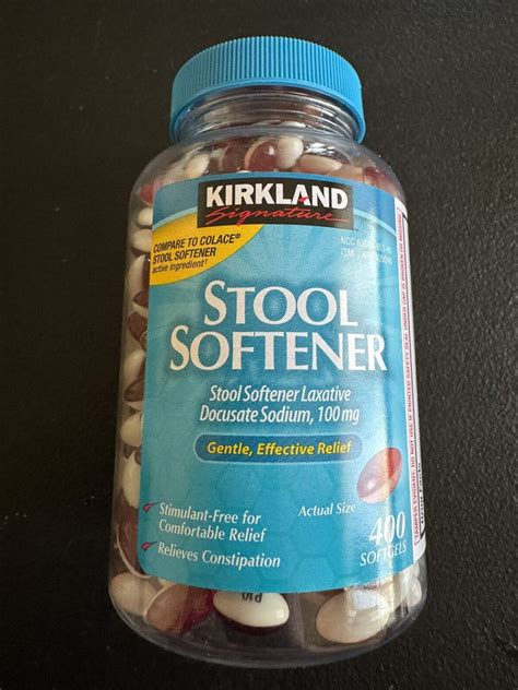 ️ ️ Kirkland Signature Stool Softener Docusate Sodium 100mg 400