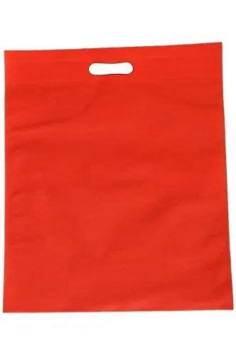 Plain Red D Cut Non Woven Carry Bag For Shopping At Rs 165 Kg In