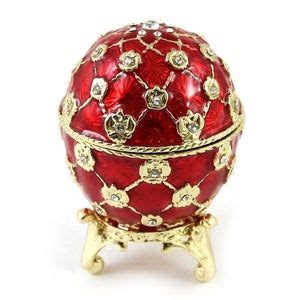 Egg In Faberge Style With Carriage Faberge Christmas Ornaments