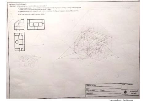 Ejercicio 4 Sistema Axonometrico EXAMEN 22 De Enero De 2015 Pdf