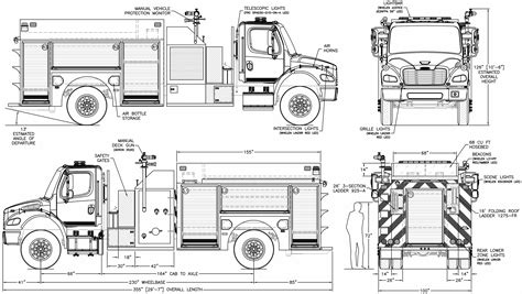 Freightliner M2 106 Pumper Danko Tanker 2019 Blueprint - Download free ...