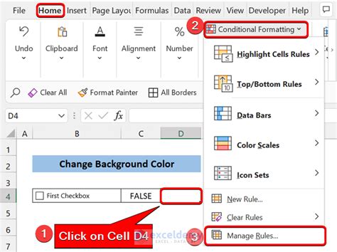 Excel Checkbox If Checked Then Change Cell Color Methods