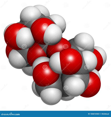 Sugar (sucrose, Saccharose) Molecule, Chemical Structure Stock Illustration - Illustration of ...