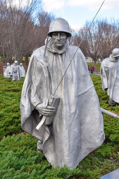 Korean War Veterans Memorial In Washington Dc Usa Editorial Stock