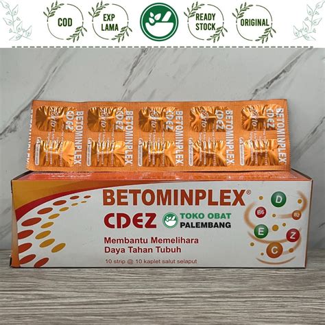 Jual Strip Betominplex Cdez Kaplet Vitamin C D E B B Zinc Arto