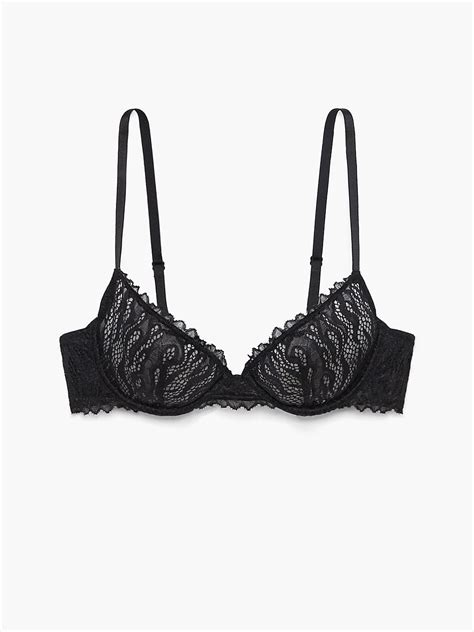 Fast Lane Lace Unlined Plunge Bra In Black SAVAGE X FENTY