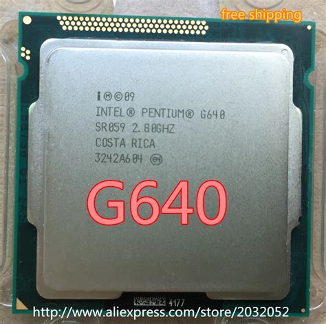 For Intel CPU Pentium G640 G640 3M Cache 2 80 GHz LGA 1155 TDP 65W