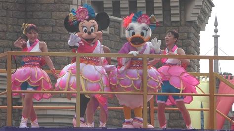 ディズニー夏祭り！彩涼華舞ミニー・デイジーの華チームメイン【tdl】2016717 2回目 Youtube