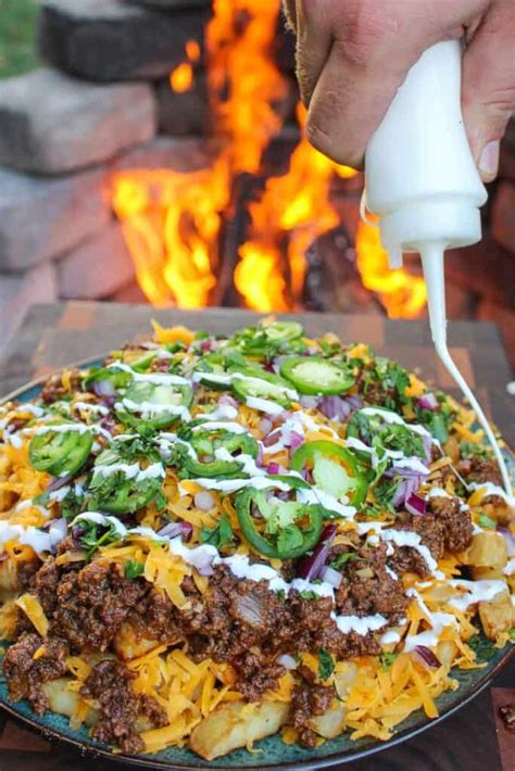 Loaded Chili Cheese Fries - Over The Fire Cooking