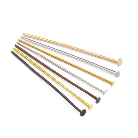 200pcs Flat Head Pins 16 20 30 35 40 45 50 Mm Headpins For Jewelry