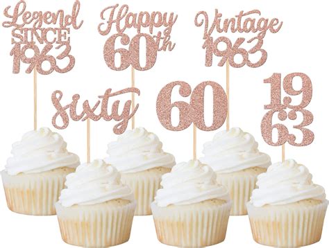 Amazon Rsstarxi Pack Vintage Cupcake Toppers Legend Since