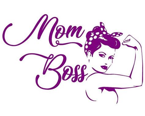 Mom Boss Vinyl Decal Boss Lady Vinyl Sticker Entrepreneur Etsy