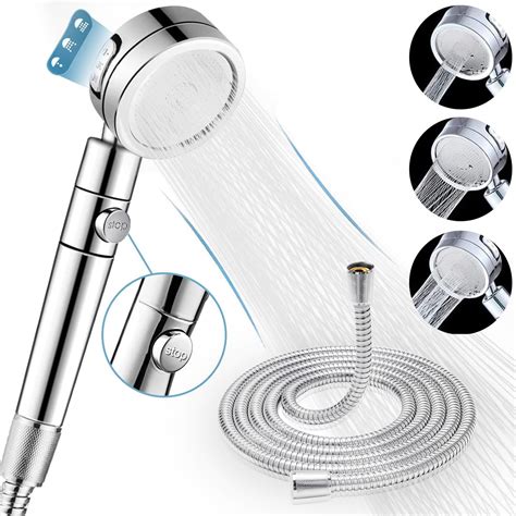 Shower Head High Pressure Shower Heads With 3 Spray Modes Filter