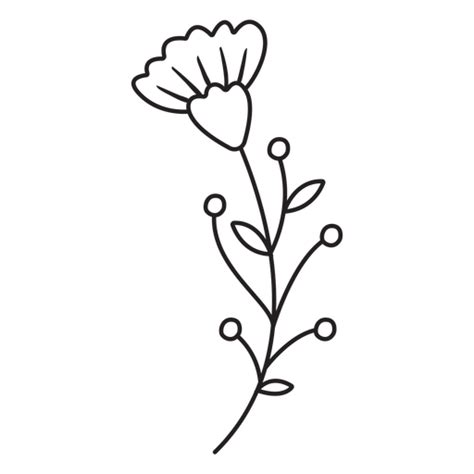 Spring Flower Buds Leaves Multiple Stroke Png And Svg Design For T Shirts