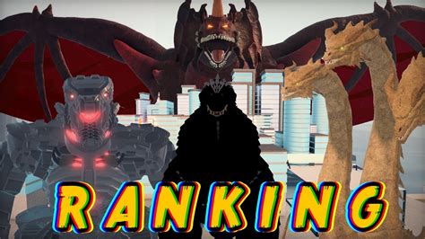 All Custom Kaijus Ranked Roblox Kaiju Universe Youtube