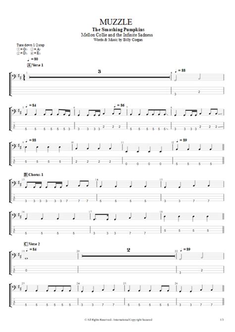 Muzzle Tab by The Smashing Pumpkins (Guitar Pro) - Full Score | mySongBook