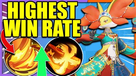 This Fire Spin Delphox Build Is The Best Performing One Pokemon Unite Youtube