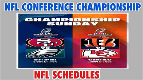 Nfl Conference Championship Schedule Time Venue 49ers Vs Eagles