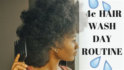 C Natural Hair Wash Day Routine Youtube