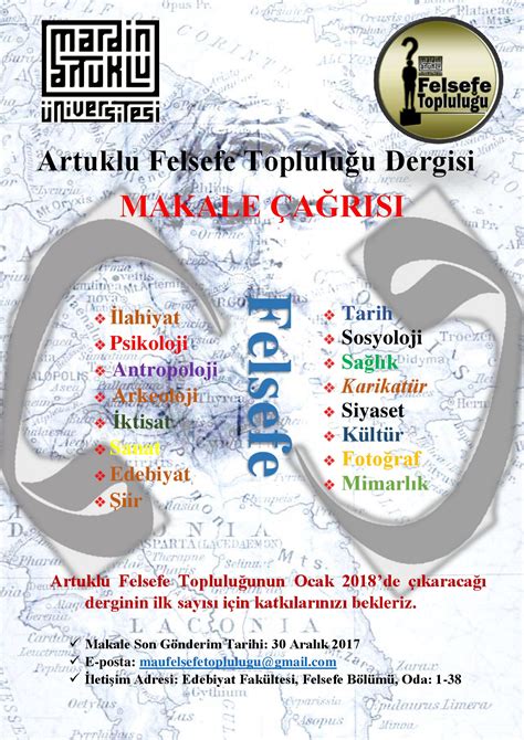 T C MARDİN ARTUKLU ÜNİVERSİTESİ Artuklu Felsefe Topluluğu Dergisi