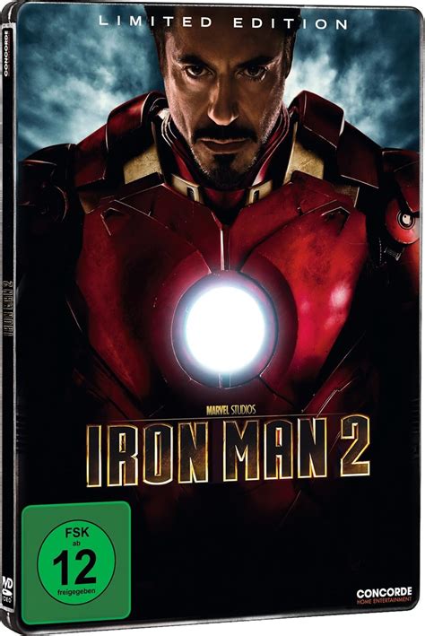 Iron Man 2 Steelbook Limited Edition 2 DVDs Amazon De Downey