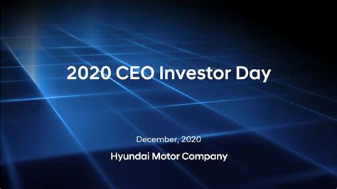 2020 CEO Investor Day YouTube