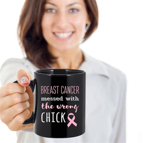 Breast Cancer Mug Oz Breast Cancer Gift Cancer Awareness Etsy