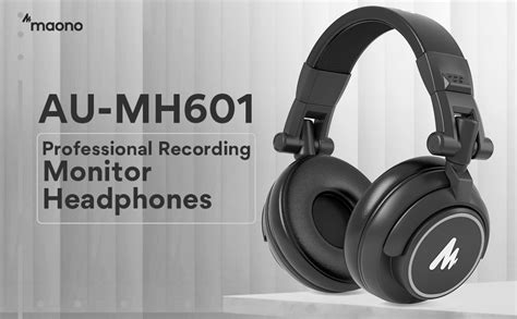 MAONO Over Ear Monitor Headphones with 50 mm Driver, AU-MH601 Studio ...