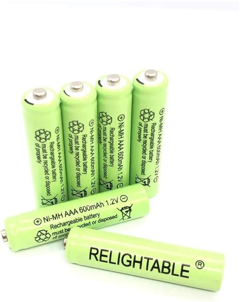 Amazon Relightable NiMH AA AAA 600mAh 1 2V Rechargeable Batteries