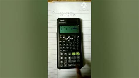 How To Solve Simultaneous Equations On Casio Fx 991es Plus Shorts