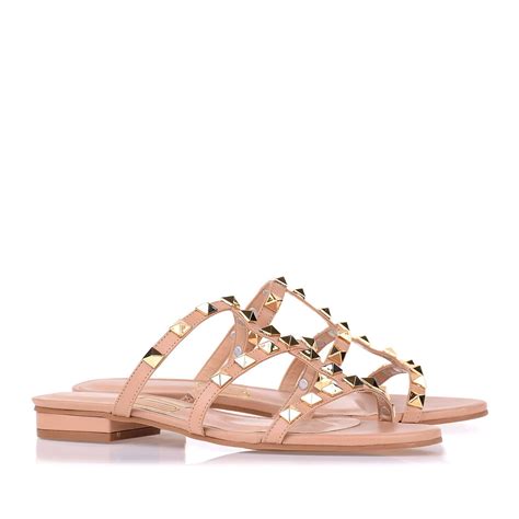 Flat New Couro Nude UZA Shoes Sapatos Femininos