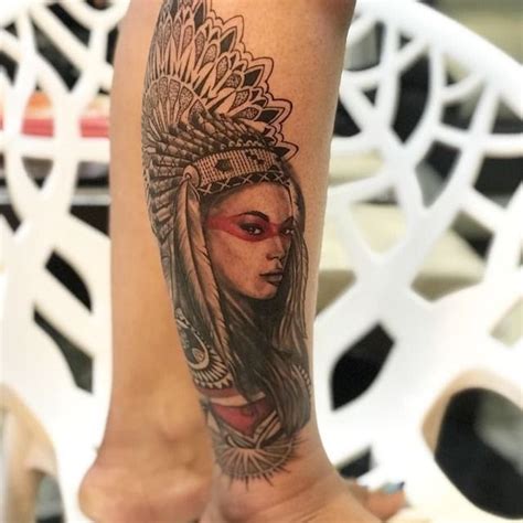 Beautiful Native American Woman Tattoo Tattoos For Women Native