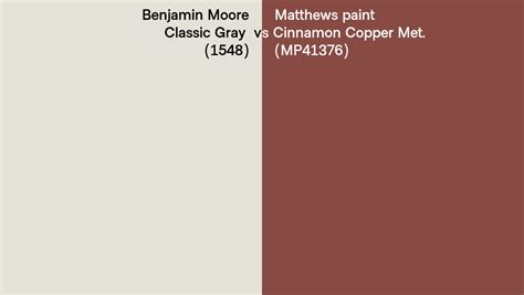 Benjamin Moore Classic Gray Vs Matthews Paint Cinnamon Copper