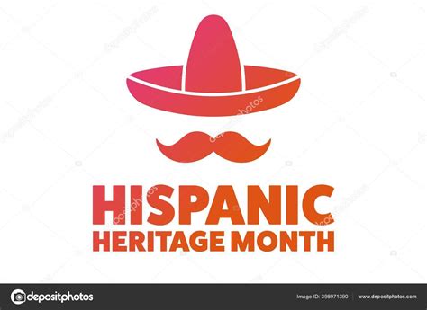 National Hispanic Heritage Month September 15 To October 15 Holiday Concept Template For