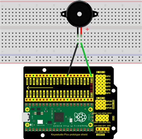 Project 13Passive Buzzer Raspberry Pi Pico Learning Kit Documentation