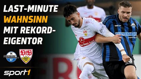 SC Paderborn VfB Stuttgart DFB Pokal Achtelfinale Tore Und