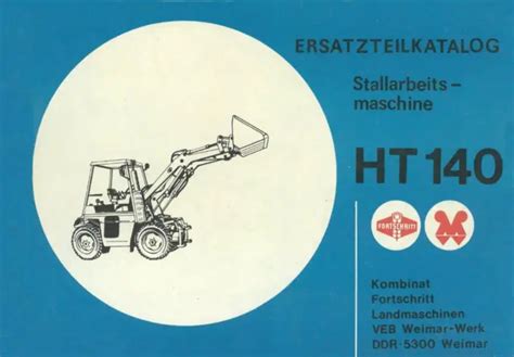 Ersatzteilliste Ht Ht Hoftraktor Weimar Stallarbeitsmaschine Eur