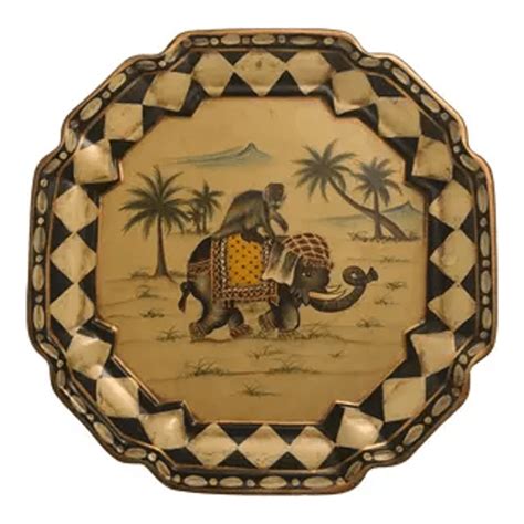 Sold Bombay Elephant And Monkey Decorative Plate Tookey Buxton