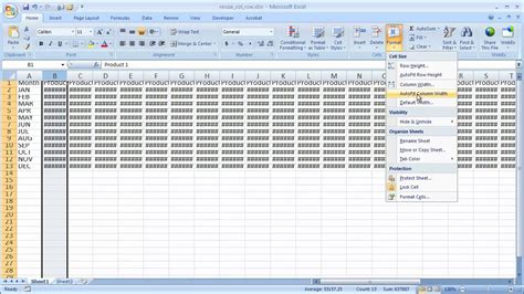 Resize Excel Sheet