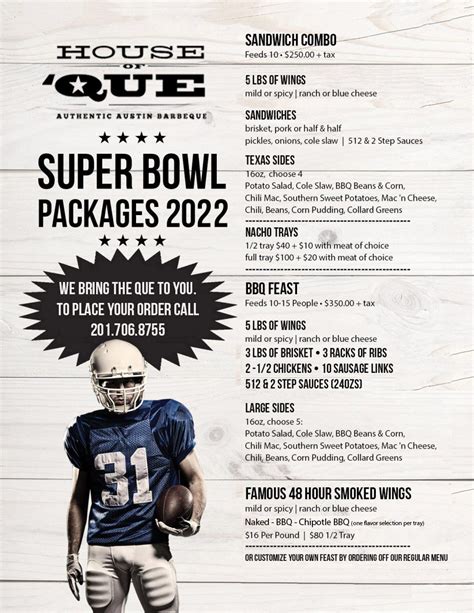 Super Bowl Catering — House Of Que