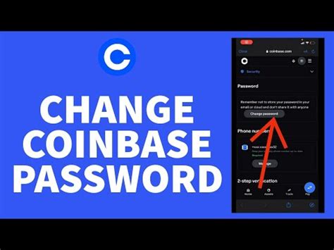 How To Change Password On Coinbase Reset Password On Coinbase Wallet