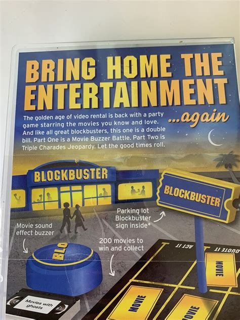 The Blockbuster Party Game Movie Trivia Board Game Night Ages 12 4