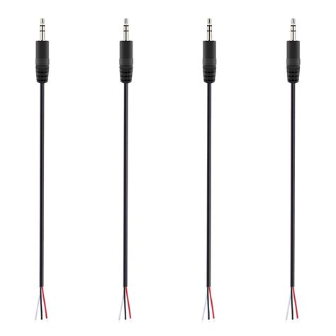 Fancasee Pack Replacement Mm Male Plug To Bare Wire Open End Trs