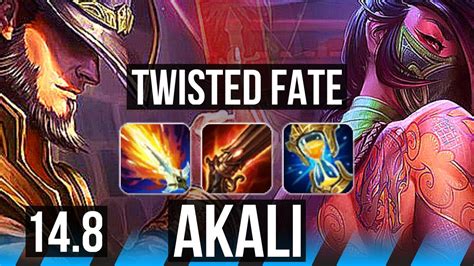 TWISTED FATE Vs AKALI MID Rank 2 TF 7 2 18 600 Games JP