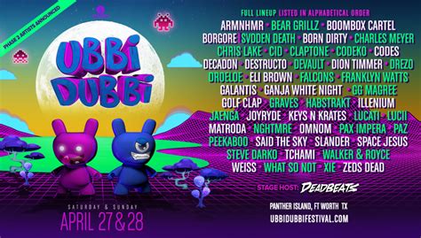 Ubbi Dubbi Festival Drops Massive Phase 2 Artist Lineup EDM The