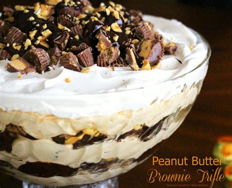 Peanut Butter Brownie Trifle Melissassouthernstylekitchen