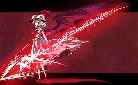 Touhou Sayap Mainan Vampir Tak Berdasar Scarlet Flandre Gadis Anime