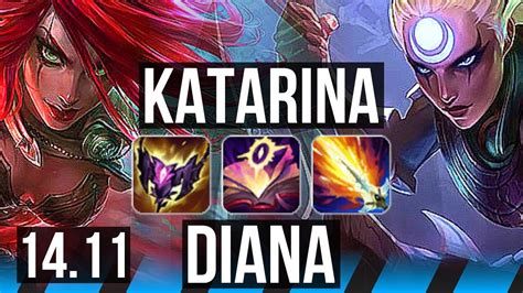 Katarina Vs Diana Mid Rank 1 Kata Legendary Kr Challenger 14