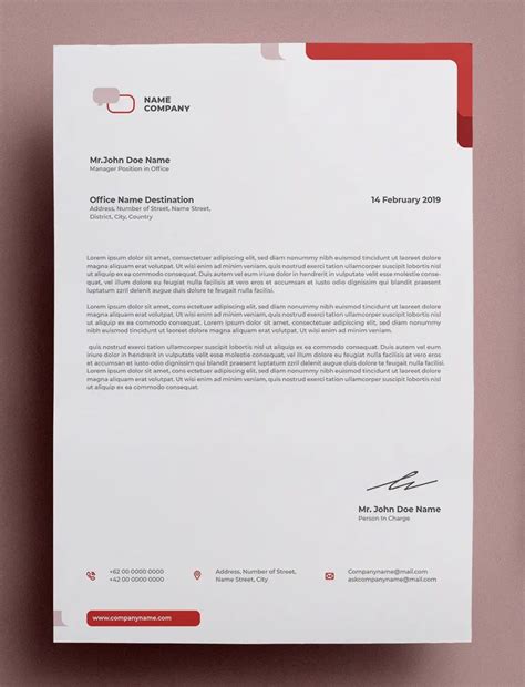 Letterhead Template Psd Ai Eps Artofit